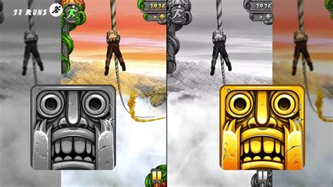 Temple Run 2 Sky Summit Color Vs Black White Endless Run Gameplay