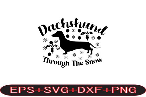 Dachshund Through the Snow Graphic by Hello_ · Creative Fabrica