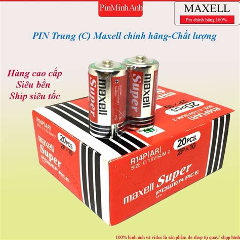 Pin trung Maxell vỉ 2 viên R14P chính hãng dung lượng cao | Shopee Việt Nam