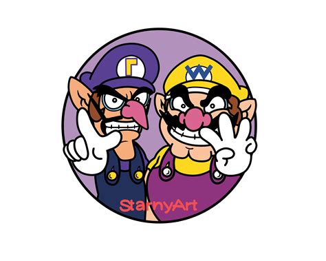 I drew Wario and Waluigi! : r/Wario