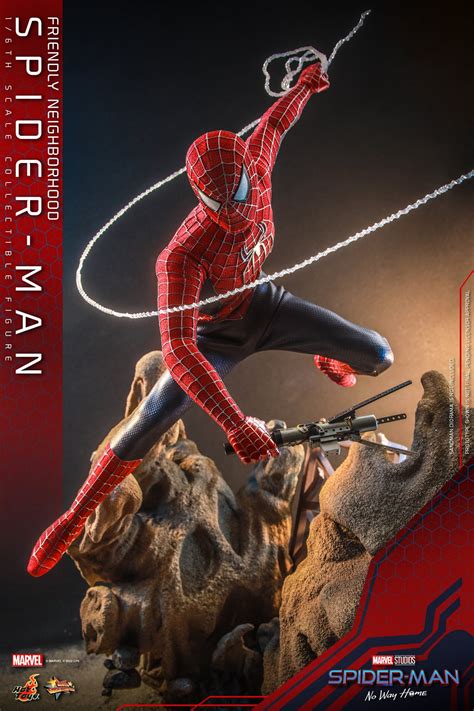 Фигурка Человек Паук Hot Toys MMS662 Friendly Neighborhood Spider Man No Way Home 1 6 Deluxe