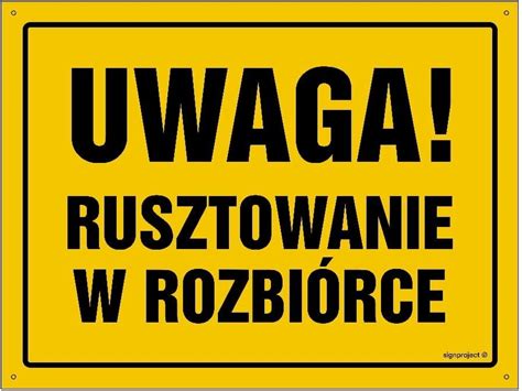 Libres Polska Sp Oa135 Uwaga Rusztowanie W Rozbiórce 80x57 Cm Bn