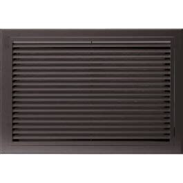 Grille De Reprise Ailettes Droites X Noir Ventilation Cd Sud