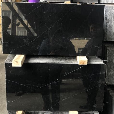 M Black Nero Marquina Polished Marble Tile