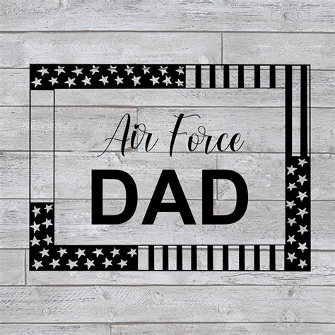 Air Force Dad SVG Military T Shirt SVG Clipart Png Etsy