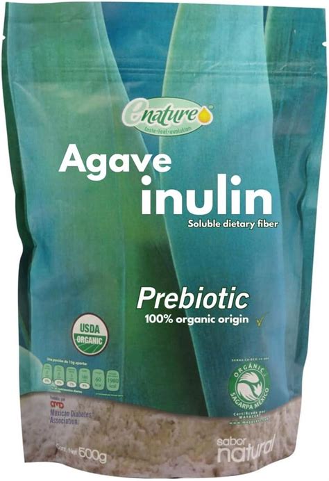 Inulina De Agave Organico Sabor Natural 500 G Agave Inulin Green