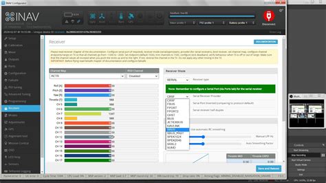 Inav Receiver Tab Youtube
