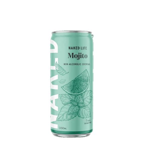 Naked Life Non Alcoholic Cocktail Mojito Spritz 250mL 4 Pack