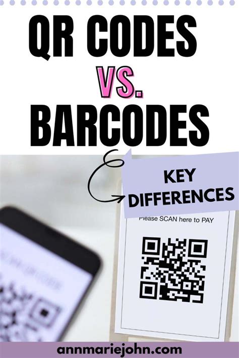 QR Codes Vs Barcodes And The Key Differences AnnMarie John