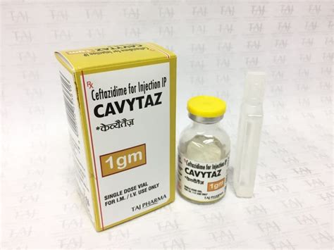 Ceftazidime For Injection Ip G Cavytaz Taj Pharma Taj Generics