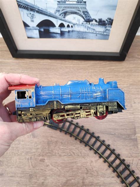 Train set in vintage style. Model trains. Model railroad. | Etsy