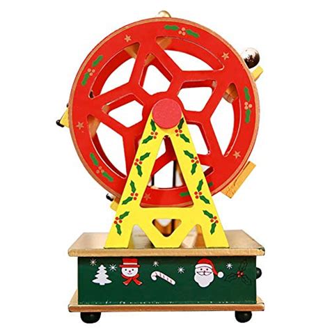 Kids Toys Wooden Christmas Music Box Christmas T Ferris Wheel Diy