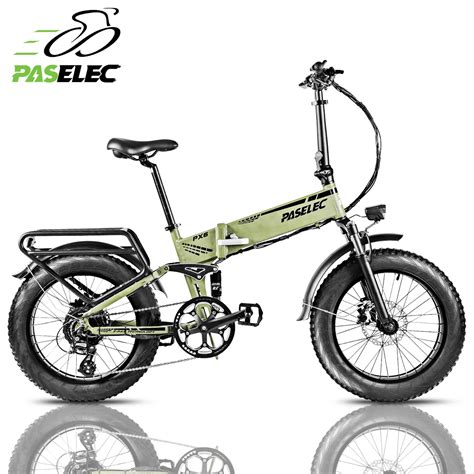 Paselec Px W Ah Fat Tire Ebike Foldable Electric Bicycle In