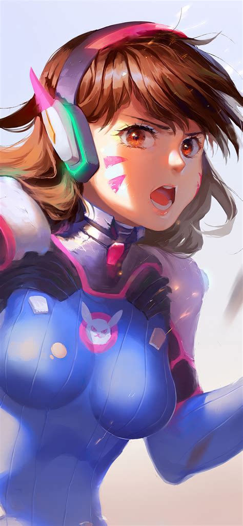 1242x2688 Dva Overwatch With Guns 4k Iphone Xs Max Hd 4k Wallpapers