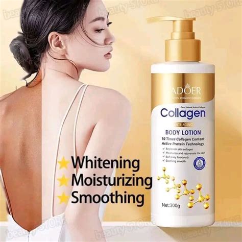 Original Sadoer Body Lotion 300g Collagen With Glutathione Spf 100