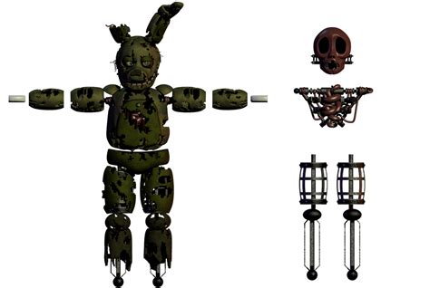 Springtrap V2 W I P Bare Endo By Coolioart On Deviantart