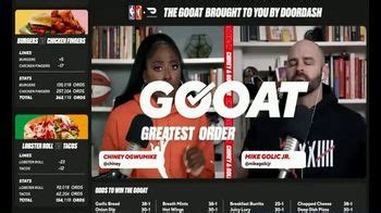 DoorDash TV Spot, 'Odds to Win the GOOAT' Featuring Chiney Ogwumike ...