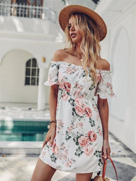 Vestido Volante Floral Bohemio Moda de Mujer SHEIN México