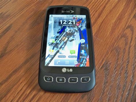 Review Lg Optimus S Android Smartphone