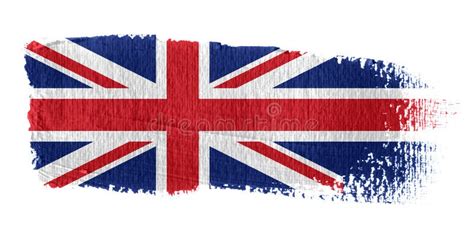 Brushstroke Flag Union Jack Stock Illustration Illustration Of