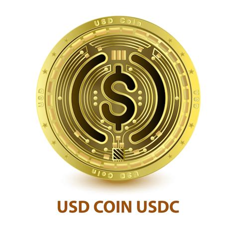 Premium Vector Usd Coin Usdc Gold Cryptocurrency Blockchain Crypto