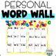 Personal Word Wall By Where The Teaching Things Are TPT