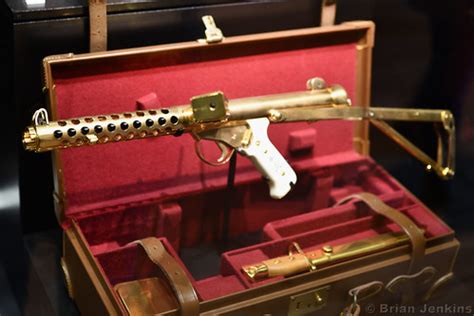 Gold Plated Sterling Mk Sub Machine Gun British White T Flickr