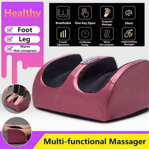 Electric Roller Foot Massage Machine Warm Compress Knead Foot Massage