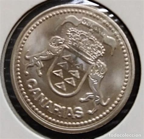 Moneda El Canario Canarias Plata Escasa Comprar Monedas De Juan