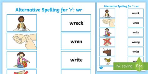 Wr Phonics Words Phonics Resources Twinkl Ireland