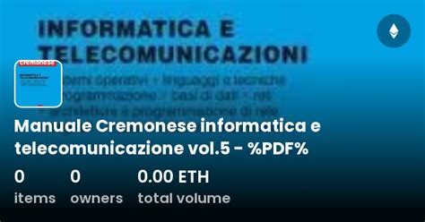 Manuale Cremonese Informatica E Telecomunicazione Vol Pdf