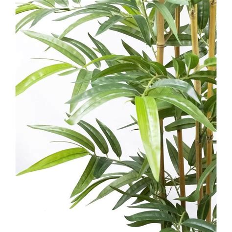 Lot De Bamboo Artificiel Cm Tronc Branches Naturels Plante