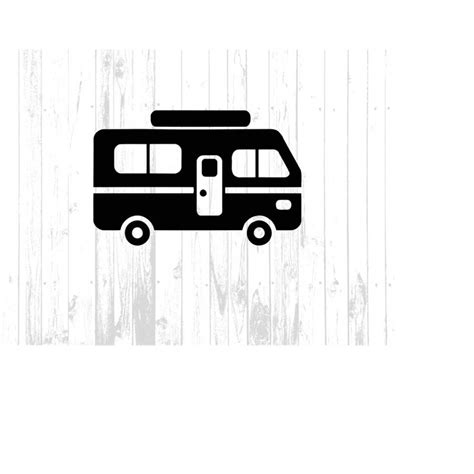 Travel Camper Clipart Image Digital File, Camper Van Clip Ar - Inspire ...