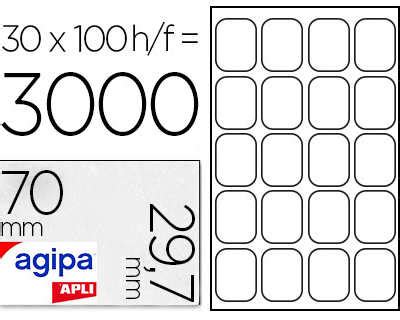 Atiquette Adhasive Apli Agipa Multi Usage X Mm Toute Imprimante