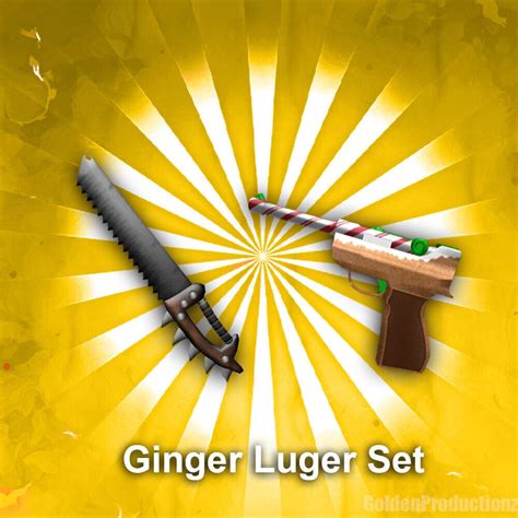 Roblox Mm2 Murder Mystery 2 Ginger Luger Set Read Etsy