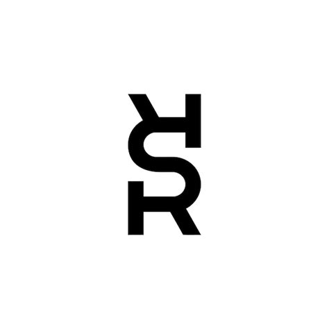 Rs Logo Design Premium Vektor