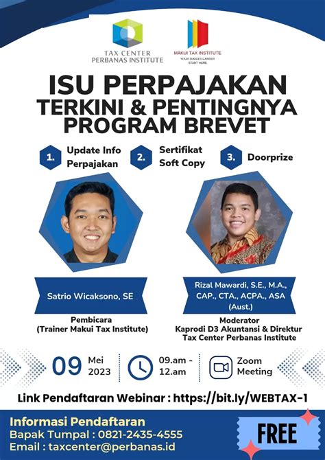 Perbanas Institute Webinar Isu Perpajakan