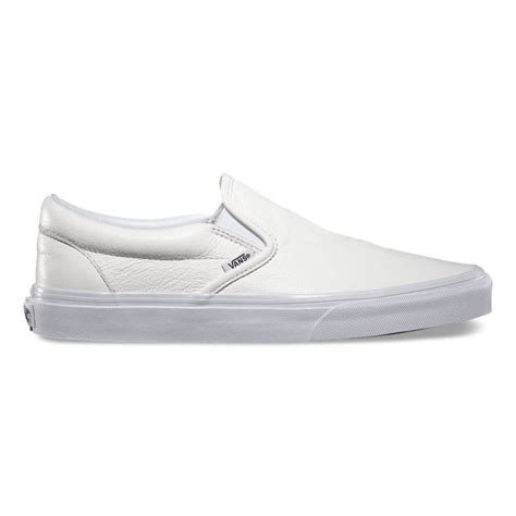 Vans Slip On Leather Whitemono Natterjacks