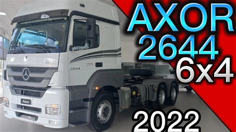 AXOR 2644 6X4 2022 CABINE LEITO TETO ALTO Mercedesbenz AXOR2644