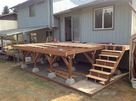 Building a Deck with Cut Stair Stringers