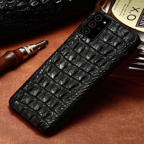 Genuine Natural Crocodile Leather Phone Case For Samsung Galaxy Note