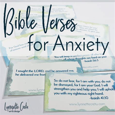 Bible Verses about Anxiety - Lynnette Cretu Art & Design