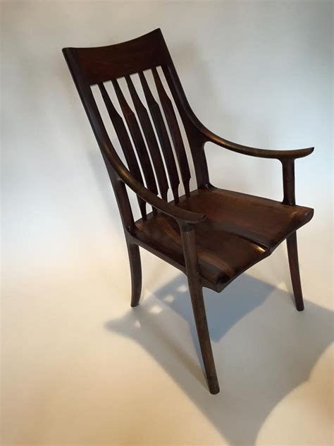 Buy Hand Crafted Oregon Black Walnut High Back Dining Chair Made To