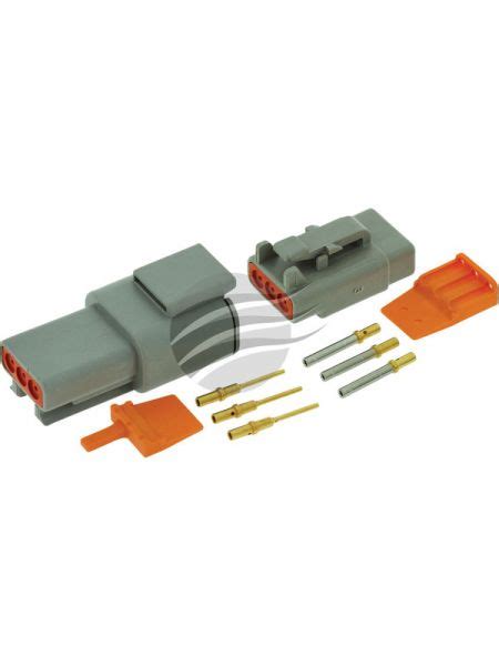 Buy Deutsch Dtm Series 3 Way Connector Kit Incl Gold Terminals And