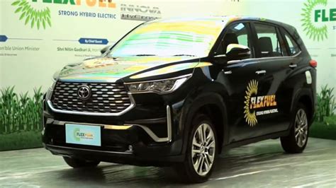 Toyota Innova Hycross With Ethanol Powered Bs Hybrid Engine Launched