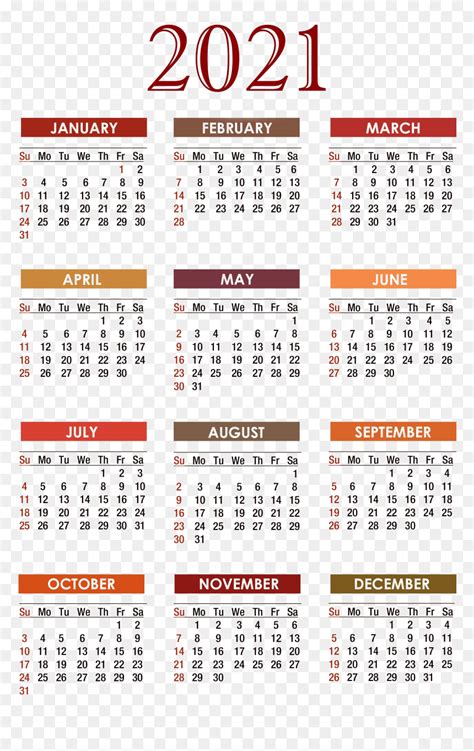 Detail 2021 Calendar Png Koleksi Nomer 24