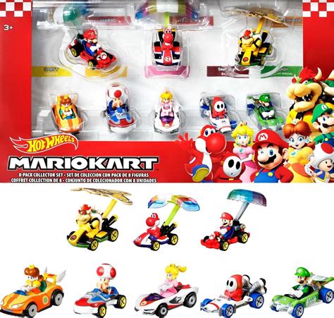 Amazon Hot Wheels Mario Kart Glider Vehicle 8pk Ages 3 Toys Games