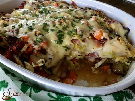 Corned Beef And Cabbage Casserole Swirls Of Flavor