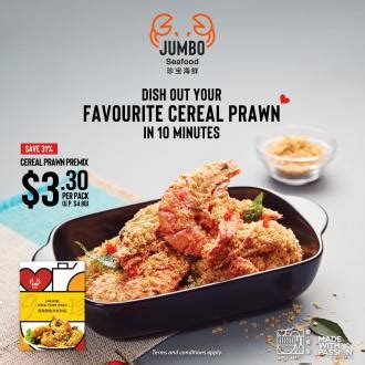 JUMBO Seafood Cereal Prawn Premix Promotion Valid Until 31 Oct 2022