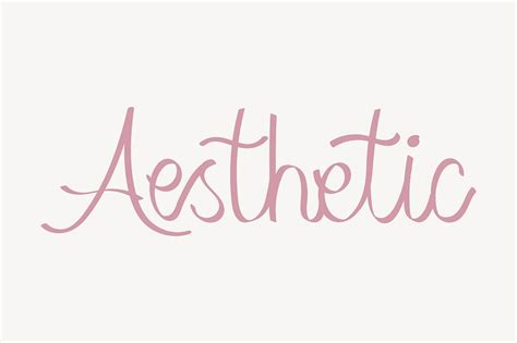 Aesthetic word, handwritten typography | Free Photo - rawpixel